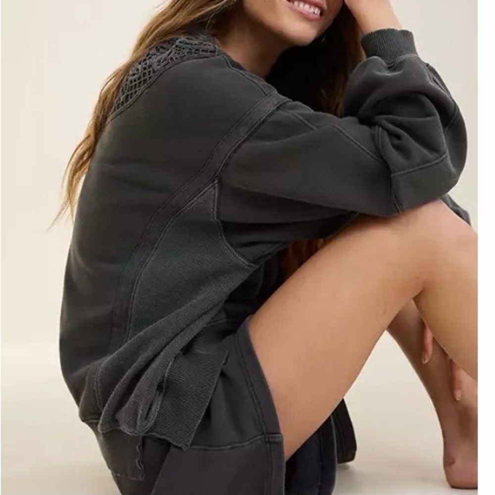 Aerie Charcoal Gray Sweatshirt
